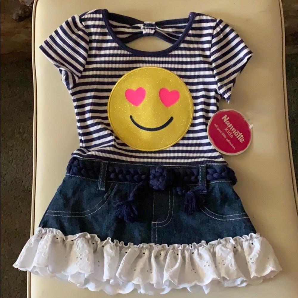 Nanette Kids smiley face dress